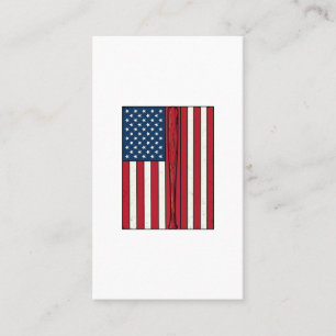 Carte De Visite Drapeau de baseball en détresse design vectoriel v