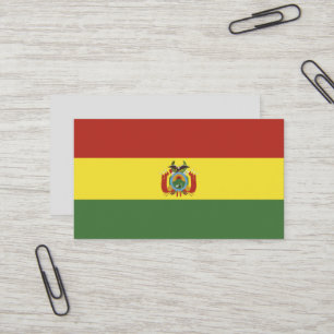 Carte De Visite drapeau de Bolivie