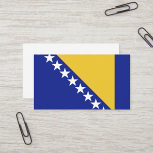 Carte De Visite Drapeau de Bosnie-Herzégovine