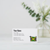 Carte De Visite Drapeau de brosse de la Jamaïque (Debout devant)