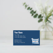 Carte De Visite Drapeau de brosse de l'Israël (Debout devant)