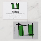 Carte De Visite Drapeau de brosse du Nigéria (Devant / Derrière)