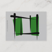 Carte De Visite Drapeau de brosse du Nigéria (Dos)