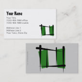 Carte De Visite Drapeau de brosse du Nigéria (Devant / Derrière)