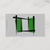 Carte De Visite Drapeau de brosse du Nigéria (Dos)