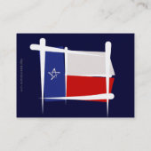 Carte De Visite Drapeau de brosse du Texas (Dos)