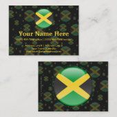 Carte De Visite Drapeau de bulle de la Jamaïque (Devant / Derrière)