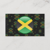 Carte De Visite Drapeau de bulle de la Jamaïque (Dos)