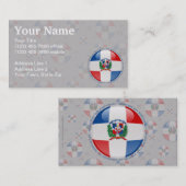 Carte De Visite Drapeau de bulle de la République Dominicaine (Devant / Derrière)