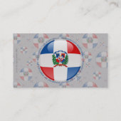 Carte De Visite Drapeau de bulle de la République Dominicaine (Dos)