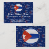 Carte De Visite Drapeau de bulle du Cuba (Devant / Derrière)