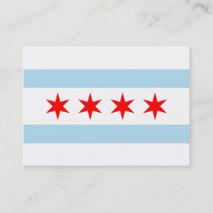 Carte De Visite Drapeau de Chicago