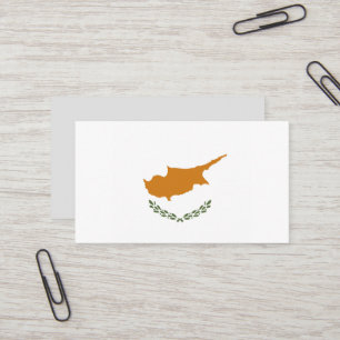 Carte De Visite Drapeau de Chypre