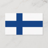 Carte De Visite Drapeau de Finlande (Devant)