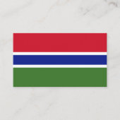 Carte De Visite Drapeau de Gambie (Devant)