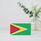 Carte De Visite Drapeau de Guyana (Debout devant)
