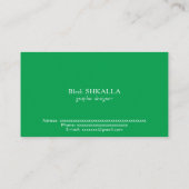 Carte De Visite Drapeau de Guyana (Dos)