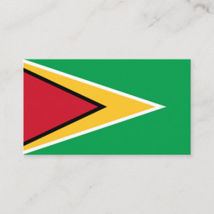 Carte De Visite Drapeau de Guyana