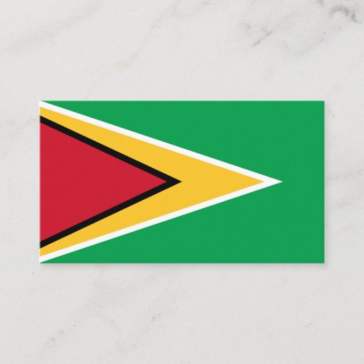 Carte De Visite Drapeau de Guyana (Devant)