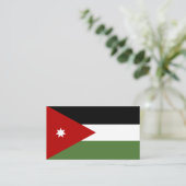 Carte De Visite Drapeau de Jordanie (Debout devant)