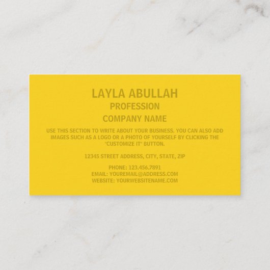 Carte De Visite Drapeau de Kiribati, Drapeau de Kiribati (Dos)