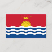 Carte De Visite Drapeau de Kiribati, Drapeau de Kiribati (Devant)