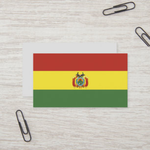 Carte De Visite Drapeau de la Bolivie