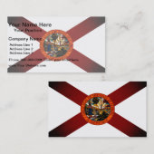 Carte De Visite Drapeau de la Floride monochrome (Devant / Derrière)