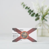 Carte De Visite Drapeau de la Floride monochrome (Debout devant)