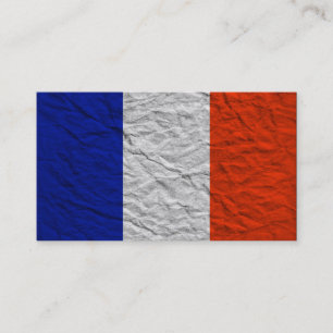 Carte De Visite drapeau de la france
