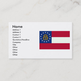 Carte De Visite Drapeau de la Géorgie
