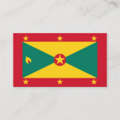 Carte De Visite Drapeau de la Grenade (Devant)