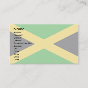 Carte De Visite Drapeau de la Jamaïque