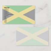 Carte De Visite Drapeau de la Jamaïque (Devant / Derrière)
