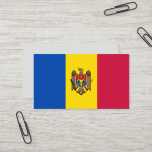 Carte De Visite drapeau de la Moldavie