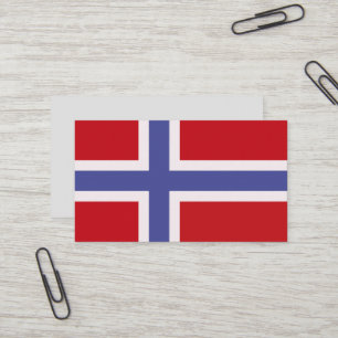 Carte De Visite Drapeau de la Norvège