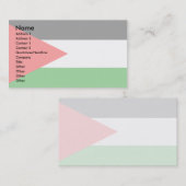 Carte De Visite Drapeau de la Palestine (Devant / Derrière)
