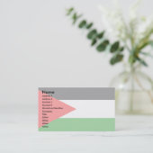 Carte De Visite Drapeau de la Palestine (Debout devant)