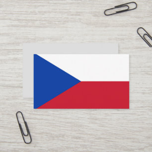 Carte De Visite Drapeau de la République tchèque