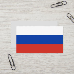 Carte De Visite Drapeau de la Russie