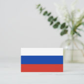 Carte De Visite Drapeau de la Russie (Debout devant)