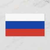 Carte De Visite Drapeau de la Russie (Devant)