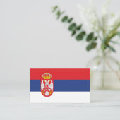 Carte De Visite drapeau de la Serbie (Debout devant)