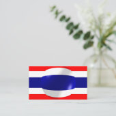 Carte De Visite Drapeau de la Thaïlande (Debout devant)