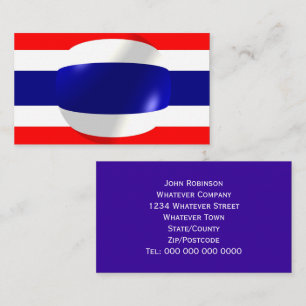 Carte De Visite Drapeau de la Thaïlande