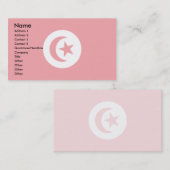 Carte De Visite Drapeau de la Tunisie (Devant / Derrière)