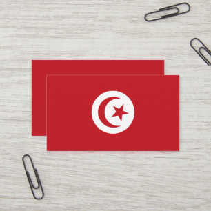 Carte De Visite Drapeau de la Tunisie