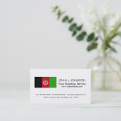 Carte De Visite Drapeau de l'Afghanistan (Debout devant)