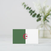 Carte De Visite Drapeau de l'Algérie (Debout devant)