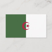 Carte De Visite Drapeau de l'Algérie (Devant)